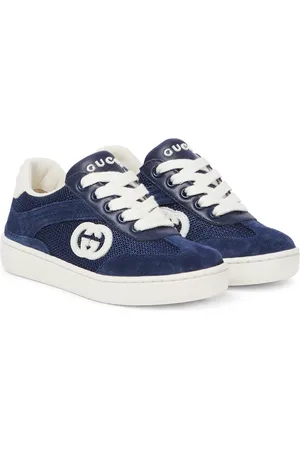 Gucci Interlocking G suede-trimmed sneakers