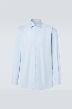 BRIONI William striped cotton shirt