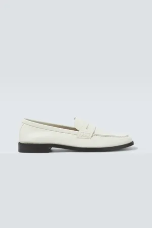 Manolo Blahnik Perry leather penny loafers