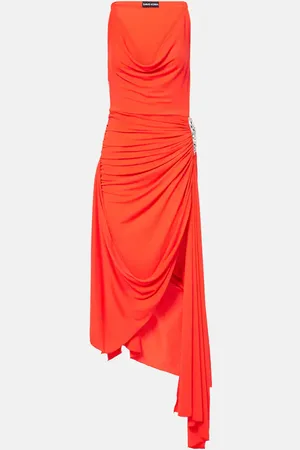 DAVID KOMA LamÃ© midi dress