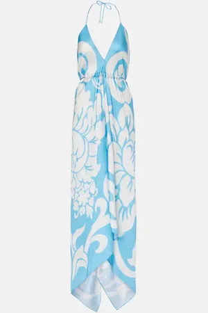 Etro Printed silk midi dress