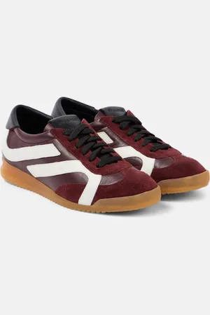 Proenza Schouler Track suede-trimmed leather sneakers