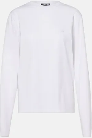Acne Studios Face cotton-blend jersey top