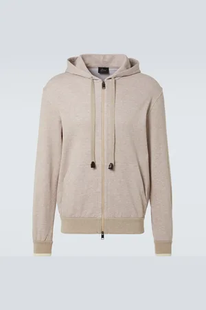 BRIONI Cotton-blend jersey hoodie