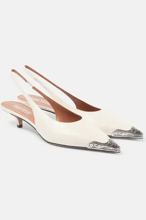PARIS TEXAS Jessica Western 35 leather slingback pumps