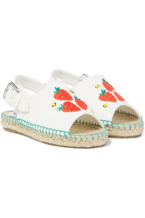Stella McCartney Embroidered canvas espadrilles