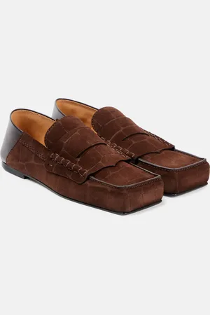 Jacquemus CarrÃ© leather penny loafers