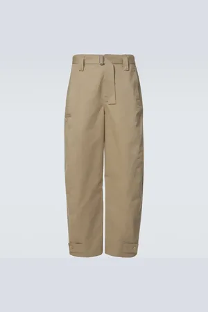 LEMAIRE Twisted cotton and linen twill pants