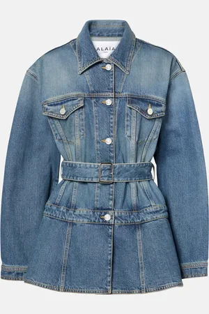 Alaïa AlaÃ¯a Peplum denim jacket
