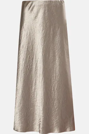 Max Mara Leisure Alessio satin midi skirt