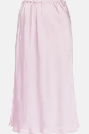 Jil Sander Satin midi skirt