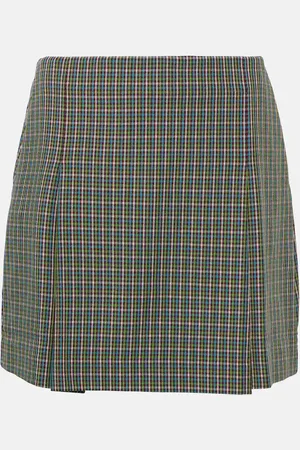 Tory Burch Checked pleated tennis skirt