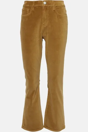 Frame Le Crop Mini Boot Velveteen bootcut jeans