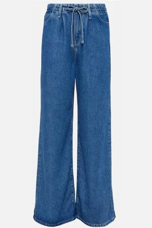 Frame High-rise wide-leg jeans