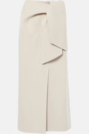 Max Mara Zuppa wool and cashmere wrap skirt