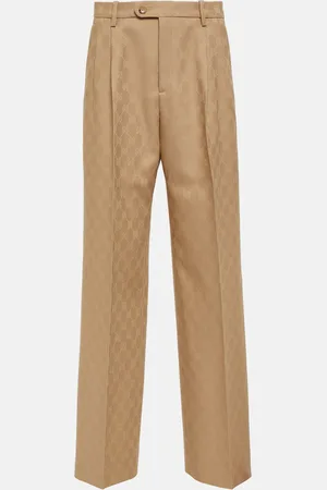 Gucci GG wool jacquard straight pants