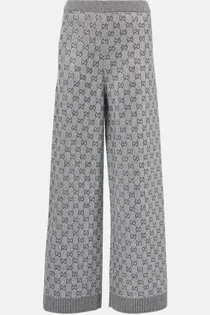 Gucci Wool and cashmere-blend wide-leg pants