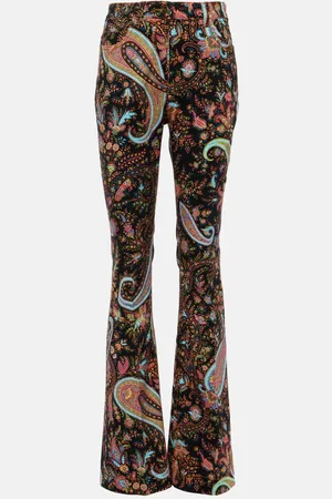 Etro Paisley high-rise flared jeans