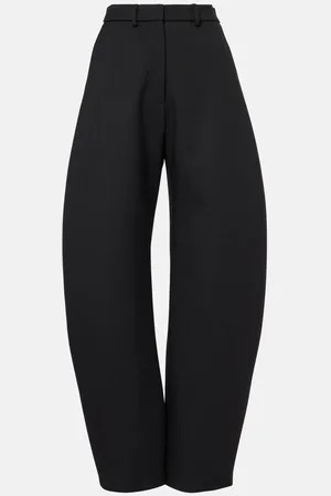 Alaïa AlaÃ¯a Wool wide-leg pants