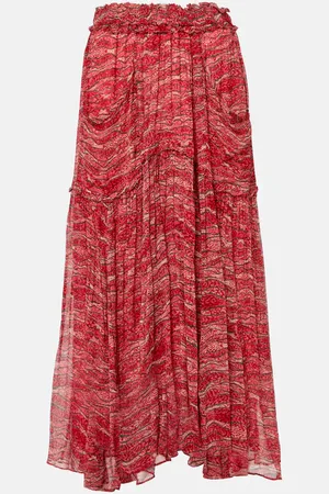 Marant Etoile Veronique chiffon maxi skirt