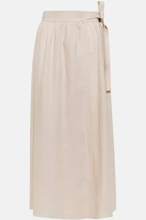 Loro Piana Linen midi skirt