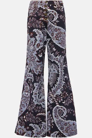 Etro Paisley high-rise flared jeans