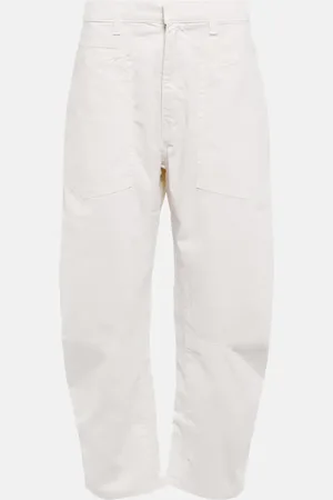NILI LOTAN Shon cotton-blend twill pants