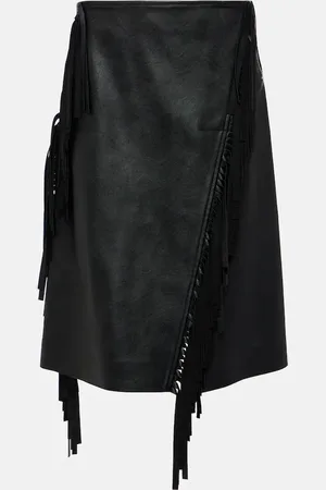 Stella McCartney Alter mat faux leather midi skirt
