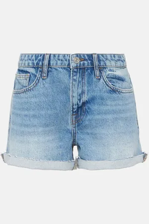 Frame Le Grand GarÃ§on high-rise denim shorts