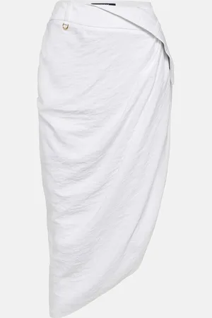 Jacquemus La Jupe Saudade draped midi skirt