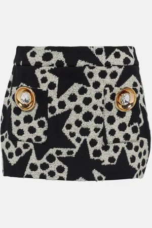 AREA Embellished jacquard miniskirt