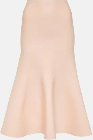 Victoria Beckham High-rise flared midi skirt