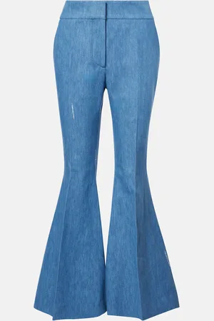 GABRIELA HEARST Marsh cotton and linen flared pants