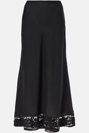 RIXO London Magda lace maxi skirt