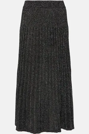 Joseph Ribbed-kit LurexÂ® midi skirt