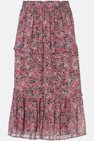 Marant Etoile Diya cotton voile maxi skirt