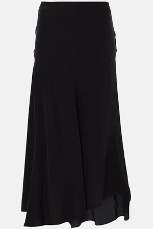 Isabel Marant Hortensia silk crÃªpe de chine midi skirt
