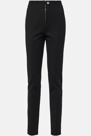Alaïa AlaÃ¯a High-rise gabardine leggings