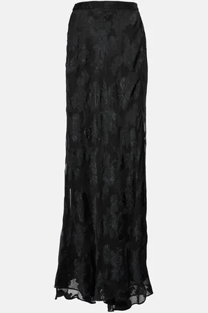 Etro Paisley satin maxi skirt