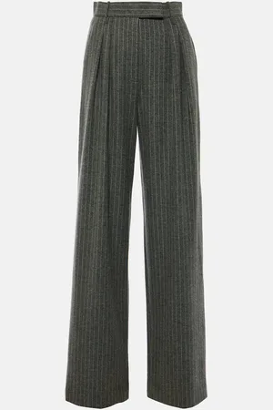 ALEX PERRY Pinstriped high-rise tapered pants