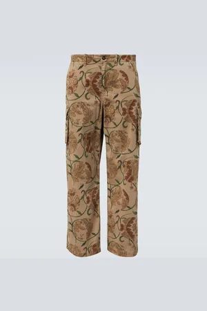 OUR LEGACY Mount floral cotton cargo pants