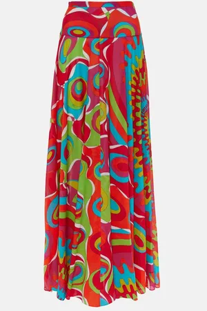 Puccini Bersaglio cotton maxi skirt