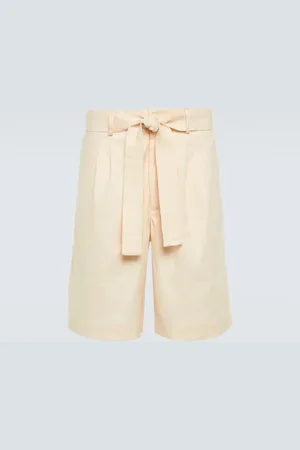 COMMAS Linen-blend twill Bermuda shorts