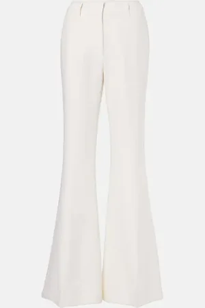 GABRIELA HEARST Rhein high-rise linen and wool-blend flared pants