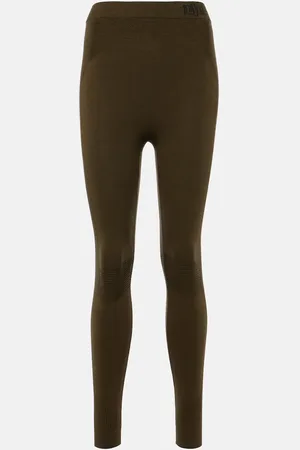 Loro Piana Ribbed-knit silk-blend leggings