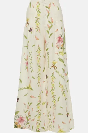 Agua by Agua Bendita PiÃ±on Marina linen wide-leg pants