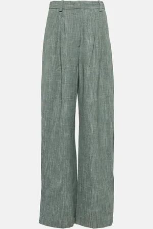 CO High-rise wool-blend wide-leg pants