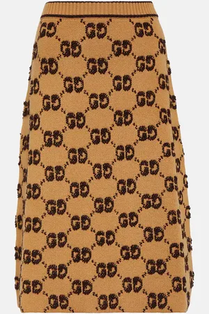 Gucci GG jacquard wool bouclÃ© midi skirt
