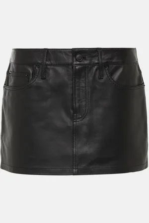 WARDROBE.NYC Micro leather miniskirt