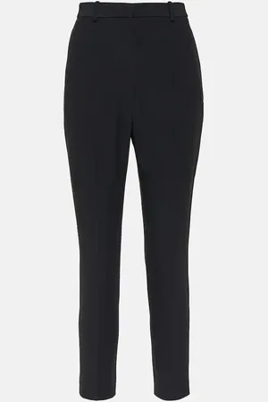 Alexander McQueen High-rise crÃªpe tapered pants